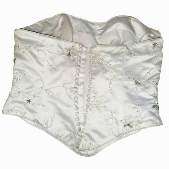 [16] Venus Bridal ~ Vintage Bridal Separate Strapless Bustier - Picture 2 of 7